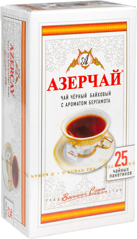 Чай Азерчай чёрный байховый с бергамотом в пакетиках, 25x2г — фото 2