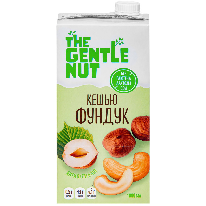 Напиток ореховый The Gentle Nut Кешью Фундук, 1л