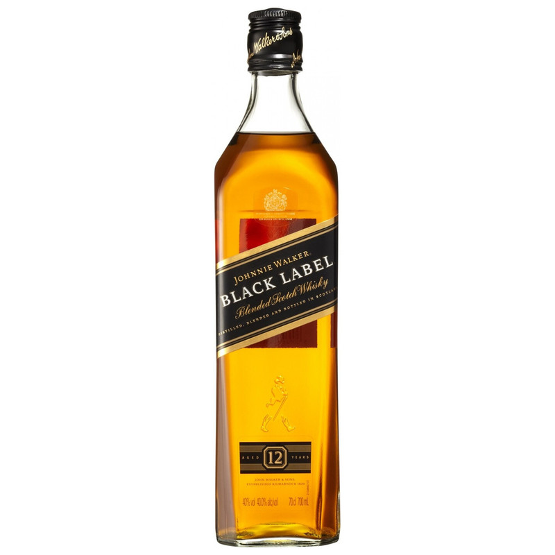 Виски Johnnie Walker Блэк Лэйбл 40%, 700мл + стакан
