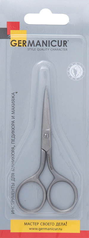Ножницы маникюрные Germanicur для ногтей прямые GM-102-01 MATT