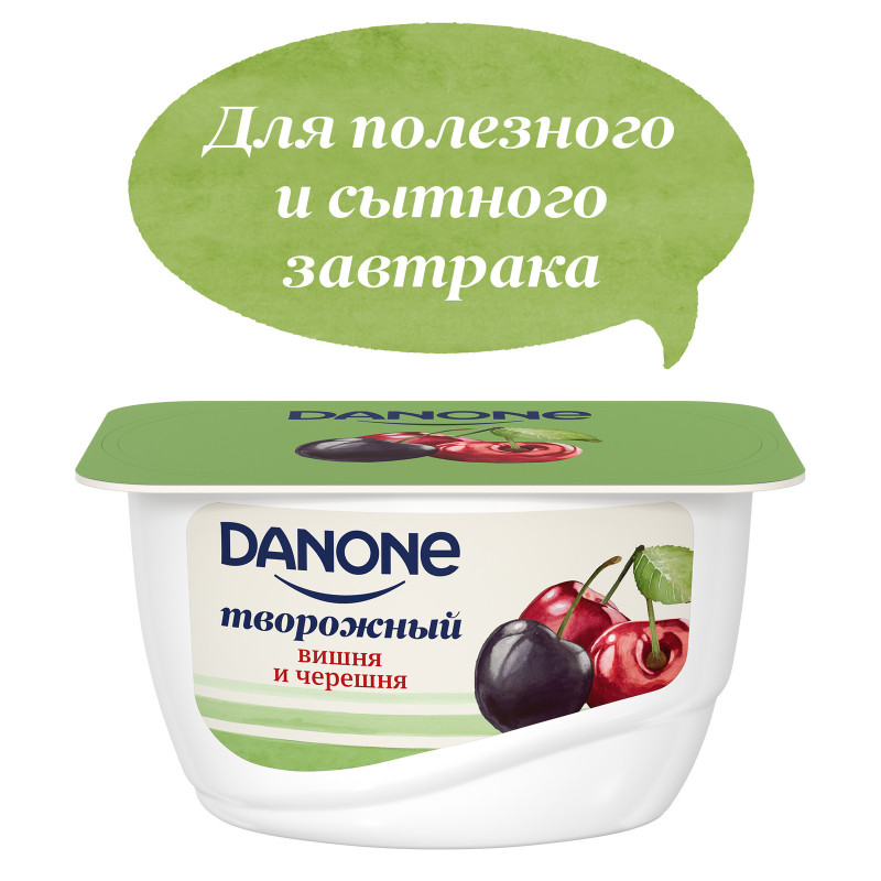 Продукт Danone творожный с вишней и черешней 3.6%, 130г — фото 3