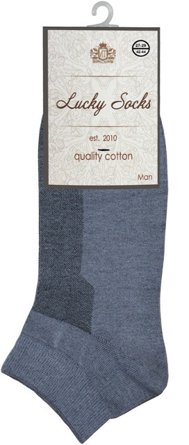 Носки мужские Lucky Socks тёмно-серые р.27-29 HMГ-0057