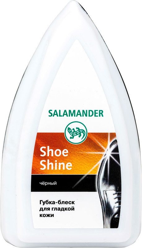 Губка-блеск Salamander Shoe Shine для изделий из гладкой кожи чёрная, 7г — фото 2