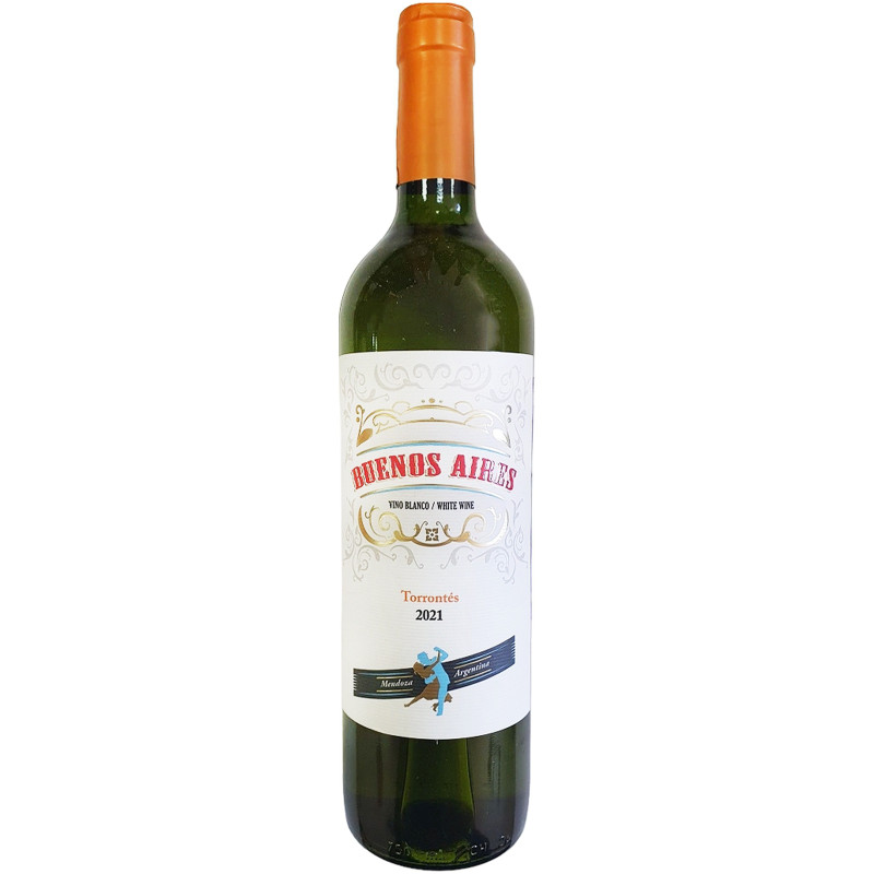 Вино Buenos Aires Torrontes ординарное сортовое белое сухое 8-15%, 750мл