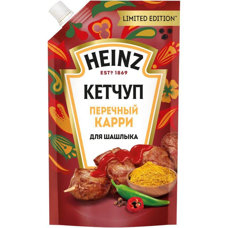 Кетчуп Heinz Перечный карри для шашлыка, 320г — фото 6