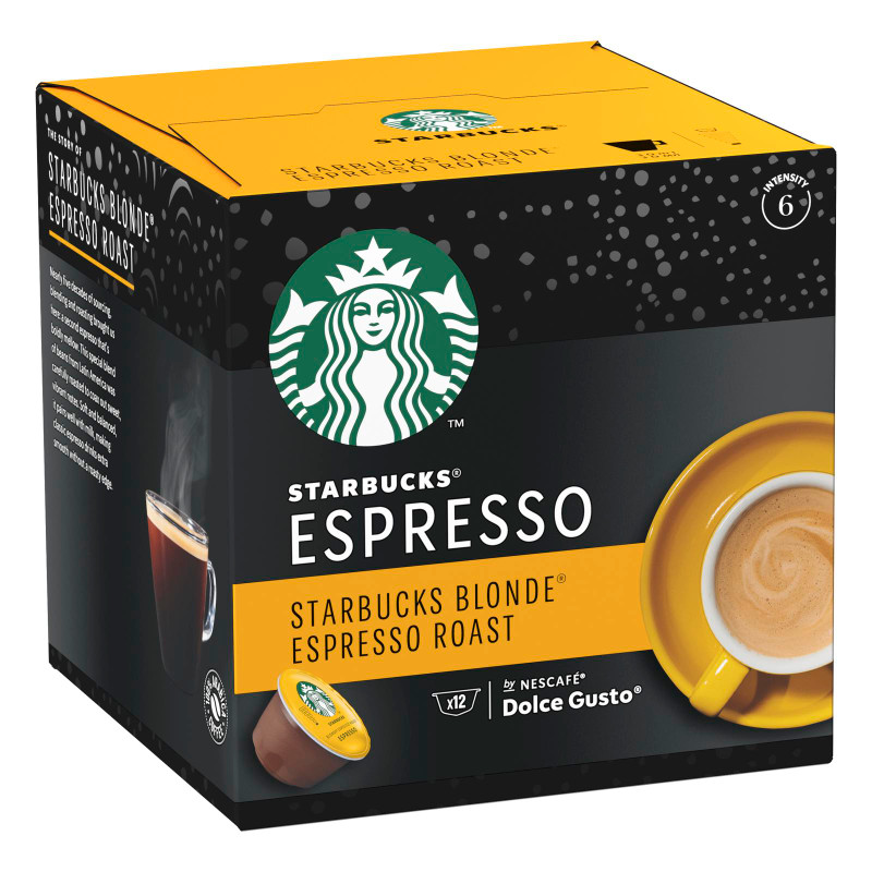 Кофе в капсулах Starbucks Blonde Espresso Roast молотый для Dolce Gusto, 12x5.5г — фото 3