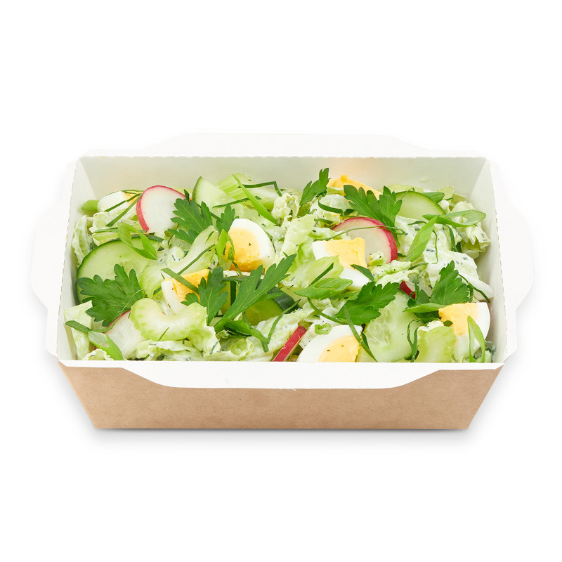 Салат с яйцом и свежими овощами, 160г — фото 3