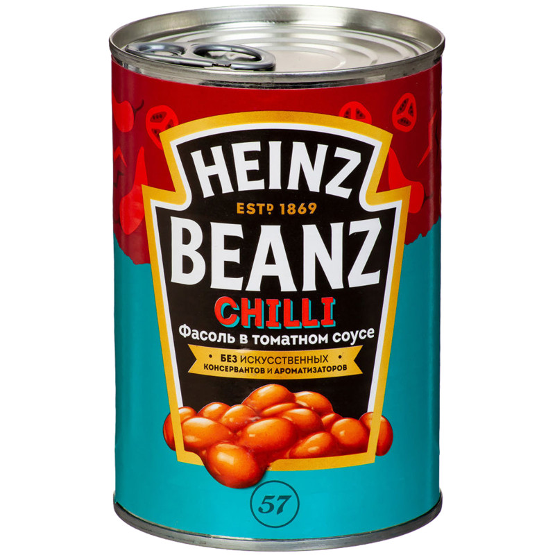 Фасоль Heinz Beanz Chilli в томатном соусе, 390г