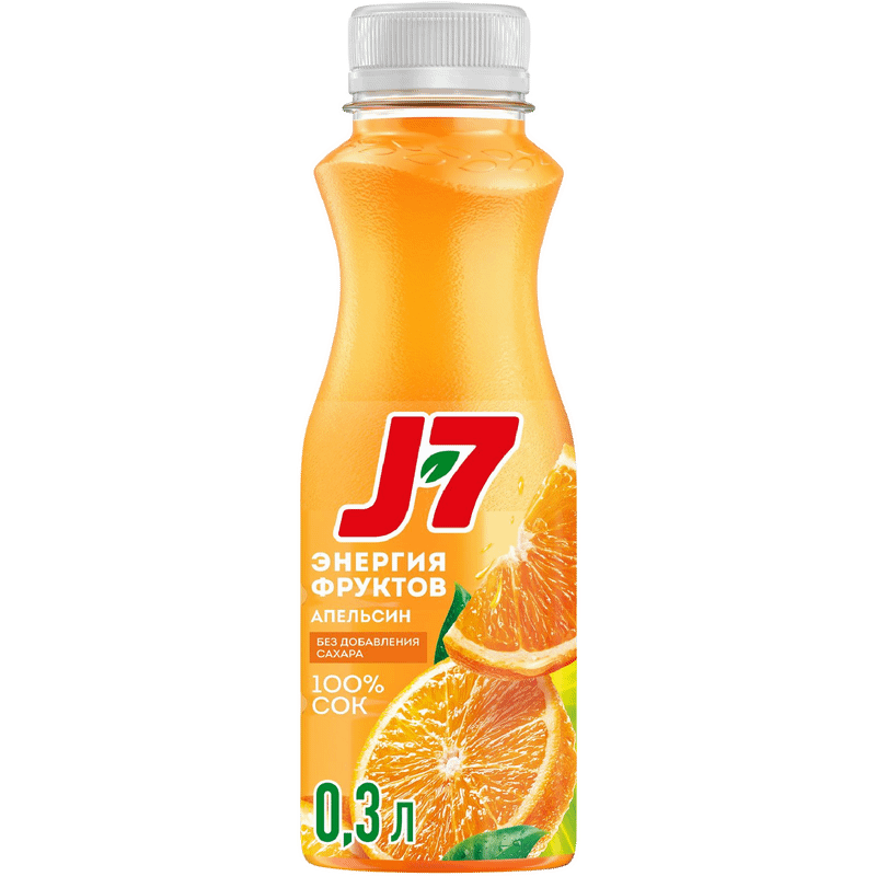 Сок J7 Апельсиновый с мякотью, 300мл
