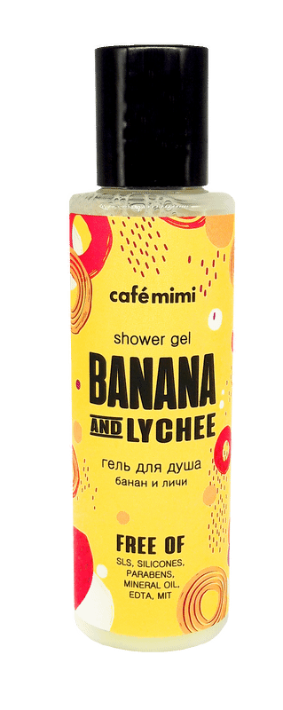 Гель Cafe MImi для душа банан и личи, 100мл