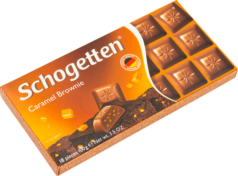 Шоколад молочный Schogetten Caramel Brownie, 100г