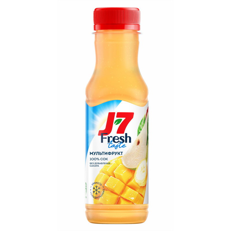 Сок J7 Fresh Taste Мультифрукт с мякотью, 300мл — фото 1