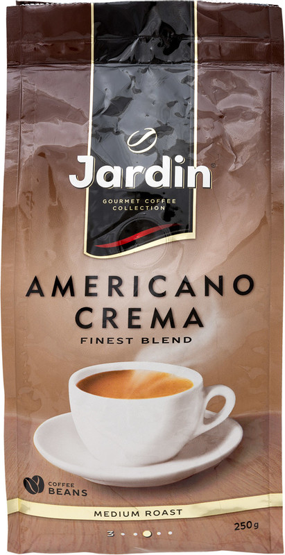 Кофе Jardin Americano Crema жареный в зёрнах, 250г — фото 4