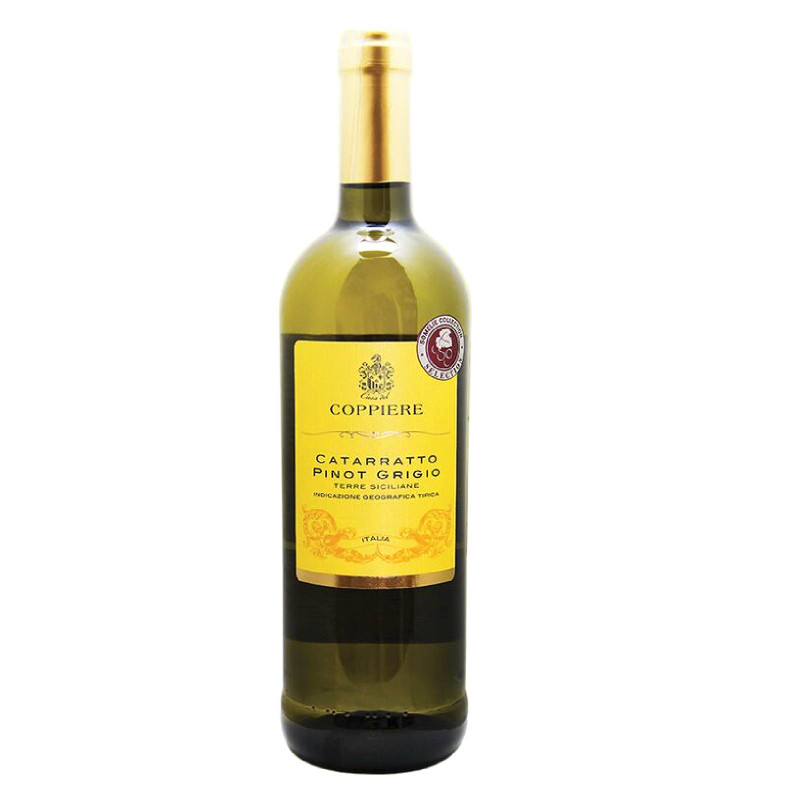 Вино Casa Del Coppiere Catarratto Pinot Grigio белое сухое 12%, 750мл