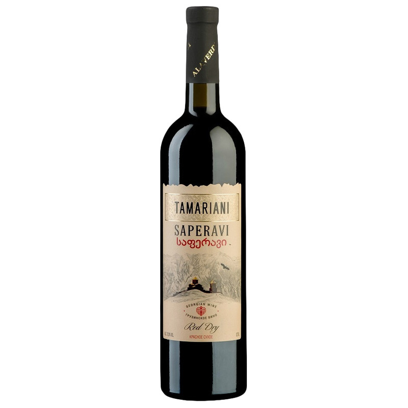 Вино Tamariani Саперави красное сухое, 750мл