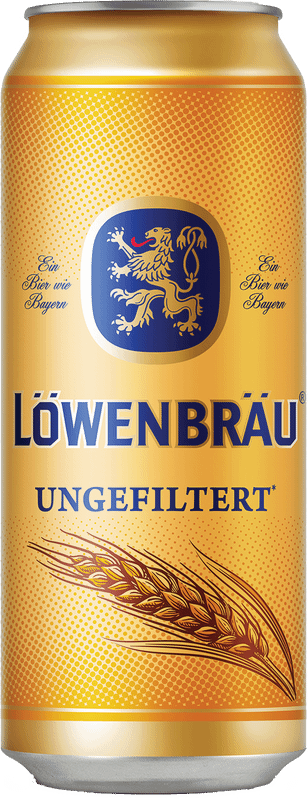 Пиво Lowenbrau Нефильтрованное светлое нефильтрованное пастеризованное 4.9%, 450мл — фото 1