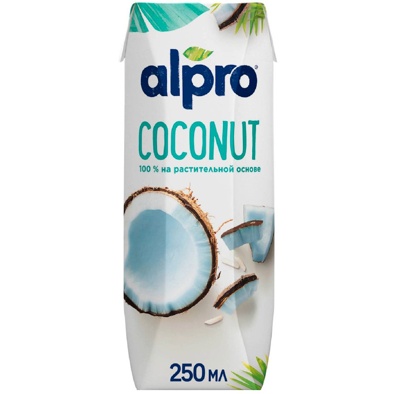 Напиток кокосовый Alpro Original с рисом обогащённый кальцием и витаминами, 250мл