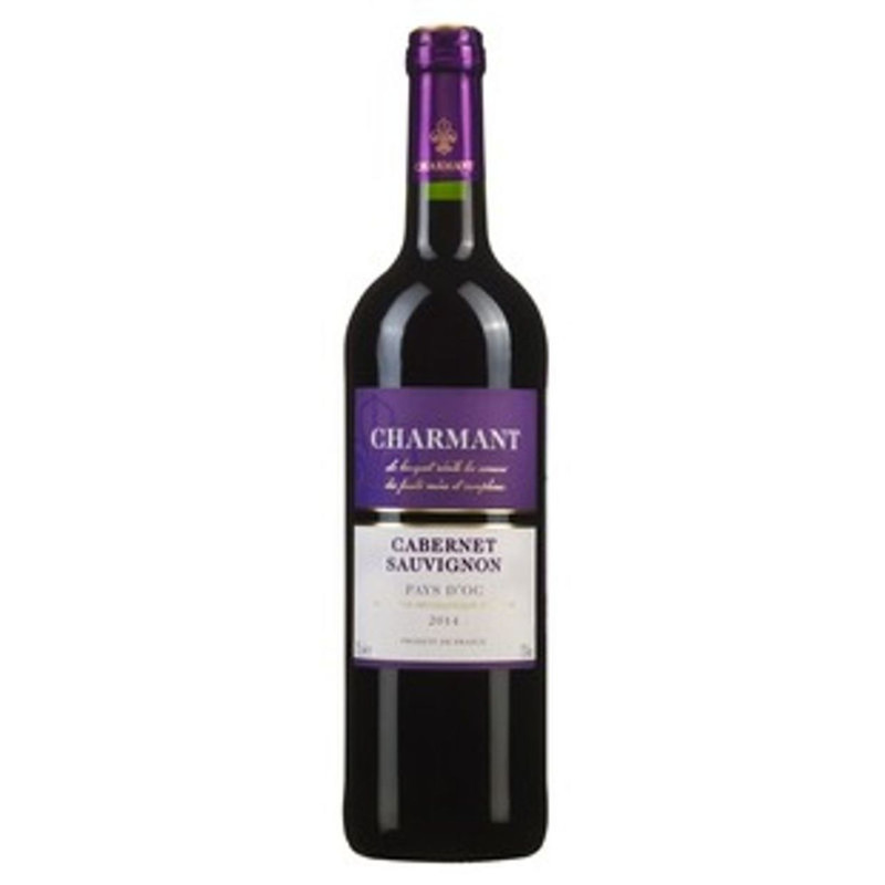 Вино Charmant Cabernet Sauvignon красное полусухое, 750мл