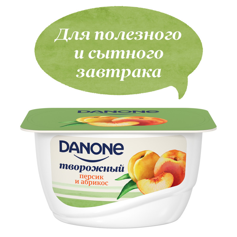 Продукт Danone творожный с персиком и абрикосом 3.6%, 130г — фото 3