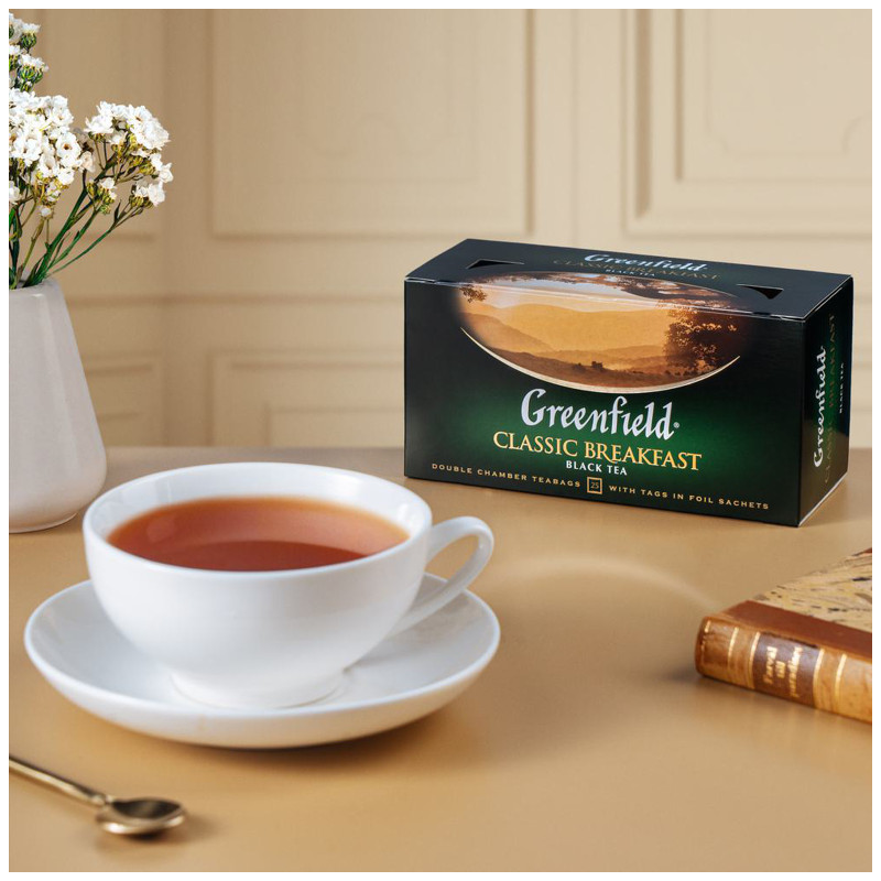 Чай Greenfield Classic Breakfast чёрный в пакетиках, 25х2г — фото 5