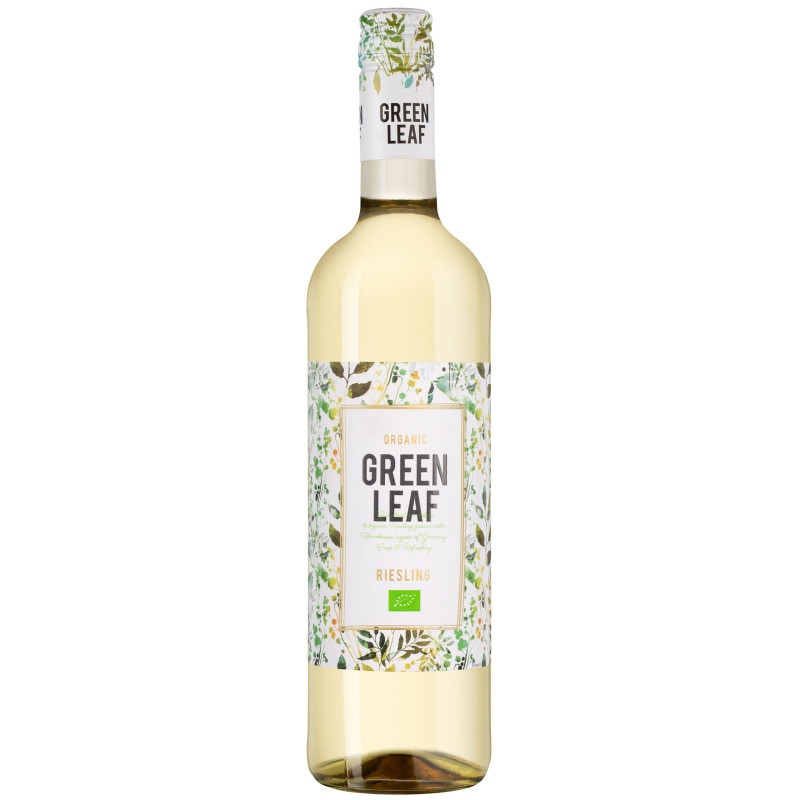 Вино Green Leaf Riesling белое полусухое 11.5%, 750 мл