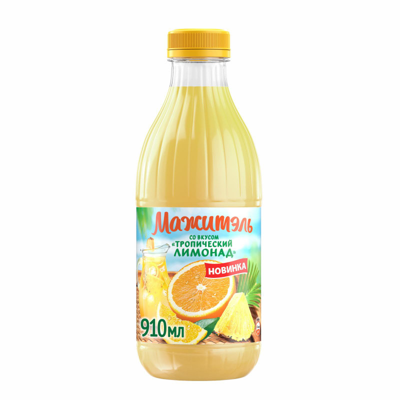 Напиток сывороточный Мажитэль Тропический Лимонад 0.04%, 950мл