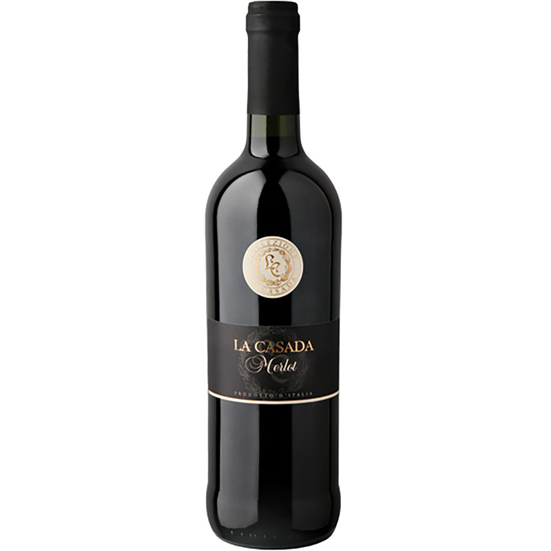 Вино La Casada Merlot красное сухое 12%, 750мл