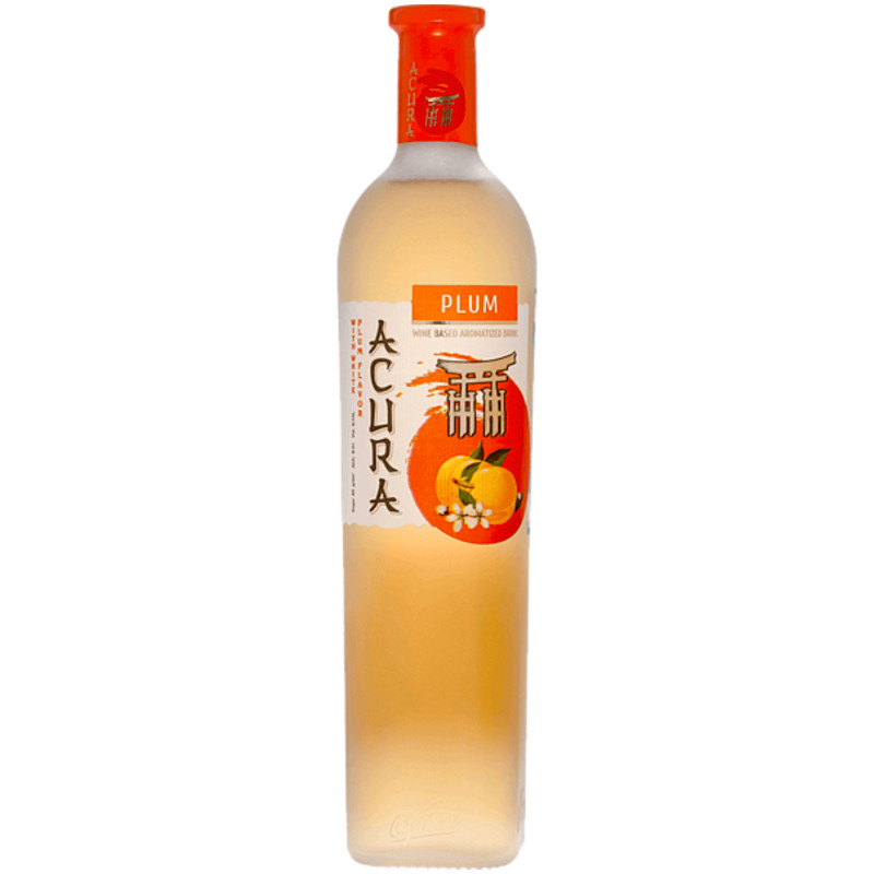 Виноградосодержащий напиток из виноградного сырья Акура белая со вкусом сливы 8.5%, 750мл