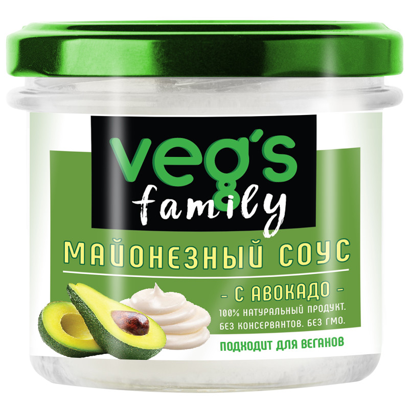 Соус Vegs Family майонезный с маслом авокадо, 200г