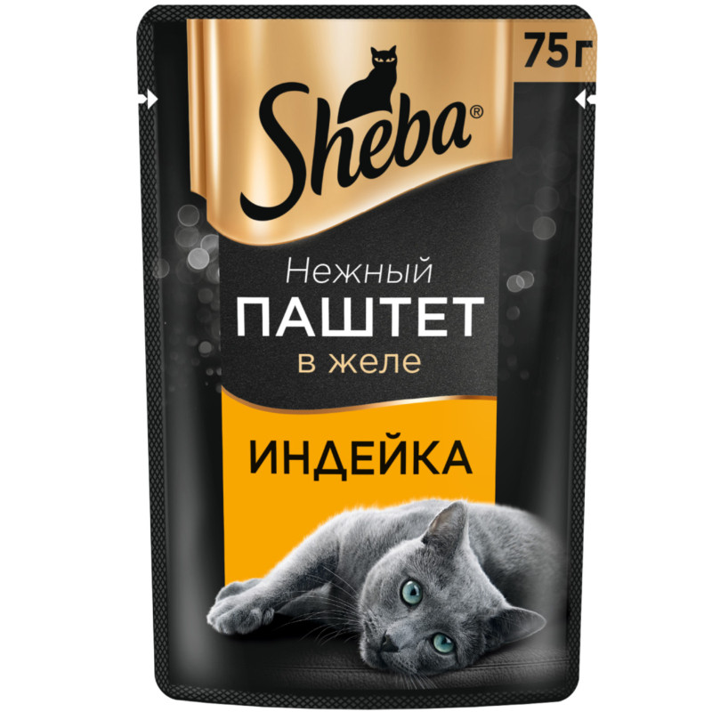 Влажный корм Sheba для кошек паштет с индейкой, 75г — фото 2