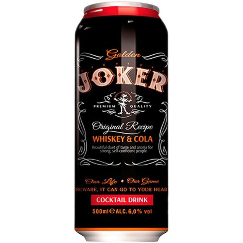 Напиток пивной Golden Joker Виски-кола фильтрованный — фото 1