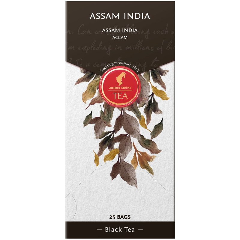 Чай Julius Meinl Ассам чёрный байховый индийский в пакетиках, 25х1.75г
