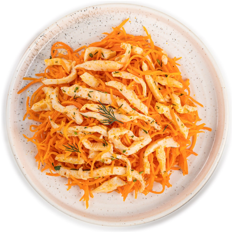 Салат Кальмары с морковью по-корейски, 200г