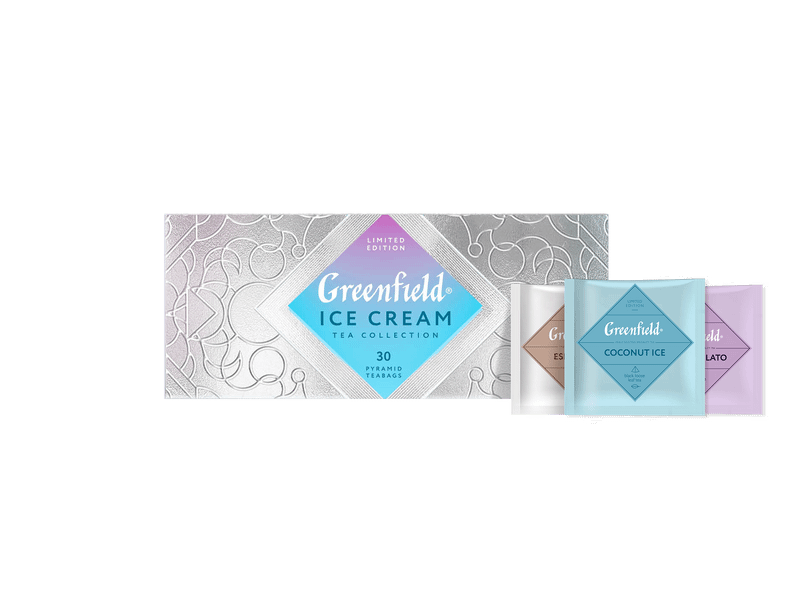 Чай Greenfield Limited edition Ice Cream чёрный ассорти в пирамидках, 30x2.2г