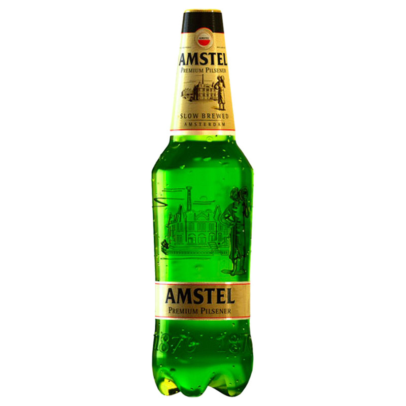 Пиво Amstel Премиум Пилснер светлое 4.8%, 1.3л
