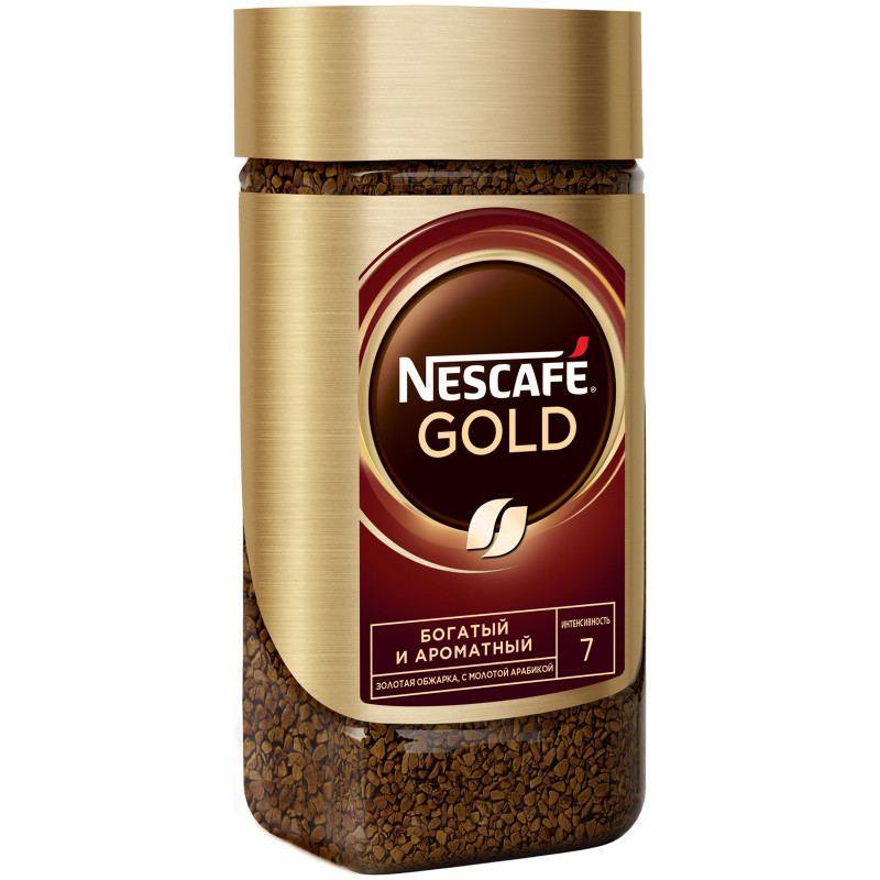 Кофе Nescafé Gold натуральный растворимый с добавлением молотого, 95г — фото 2
