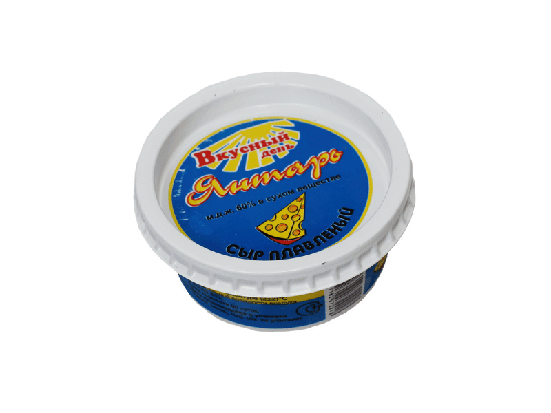 Сыр плавленый Вкусный День Янтарь пастообразный 60%, 100г