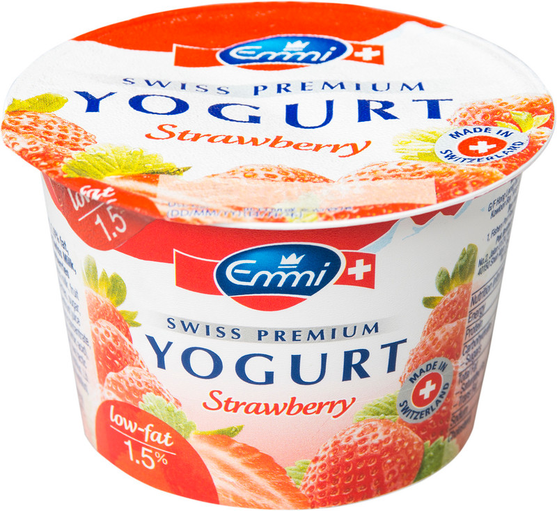 Йогурт Emmi Swiss Premium клубника 1.5%, 100г — фото 4