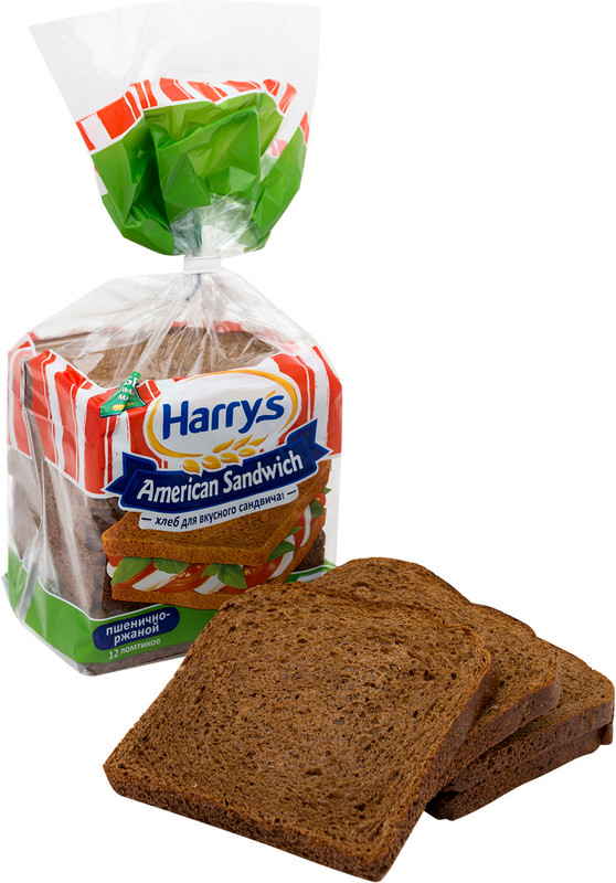 Хлеб Harry's American Sandwich пшенично-ржаной, 470г — фото 2