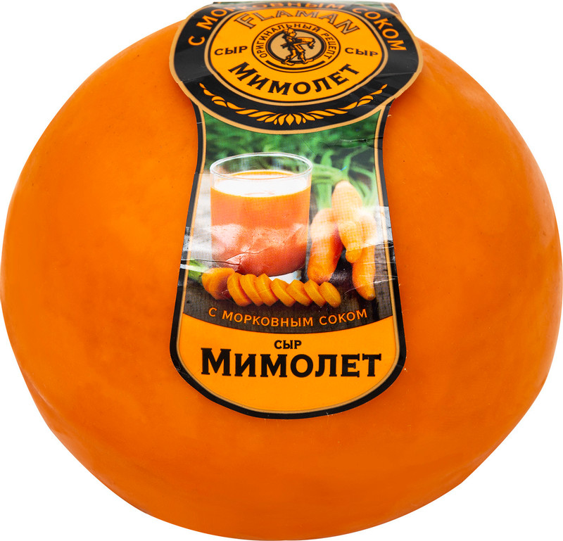 Сыр Flaman Mimolette с морковным соком 48% — фото 1