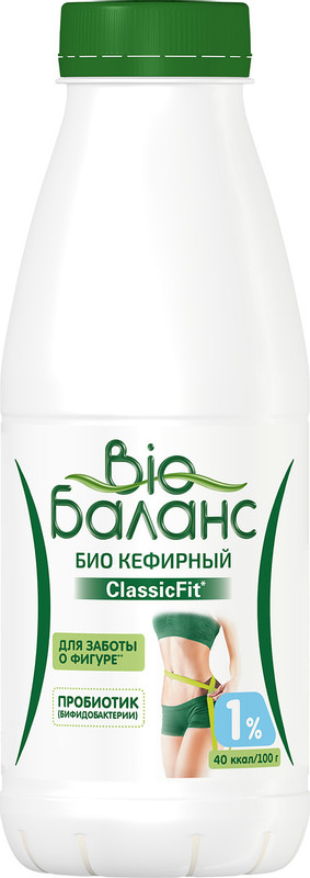 Биопродукт Bio Баланс кефирный 1%, 430мл