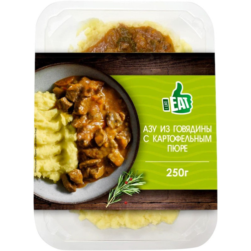 Азу I Like Eat из говядины с картофельным пюре, 250г