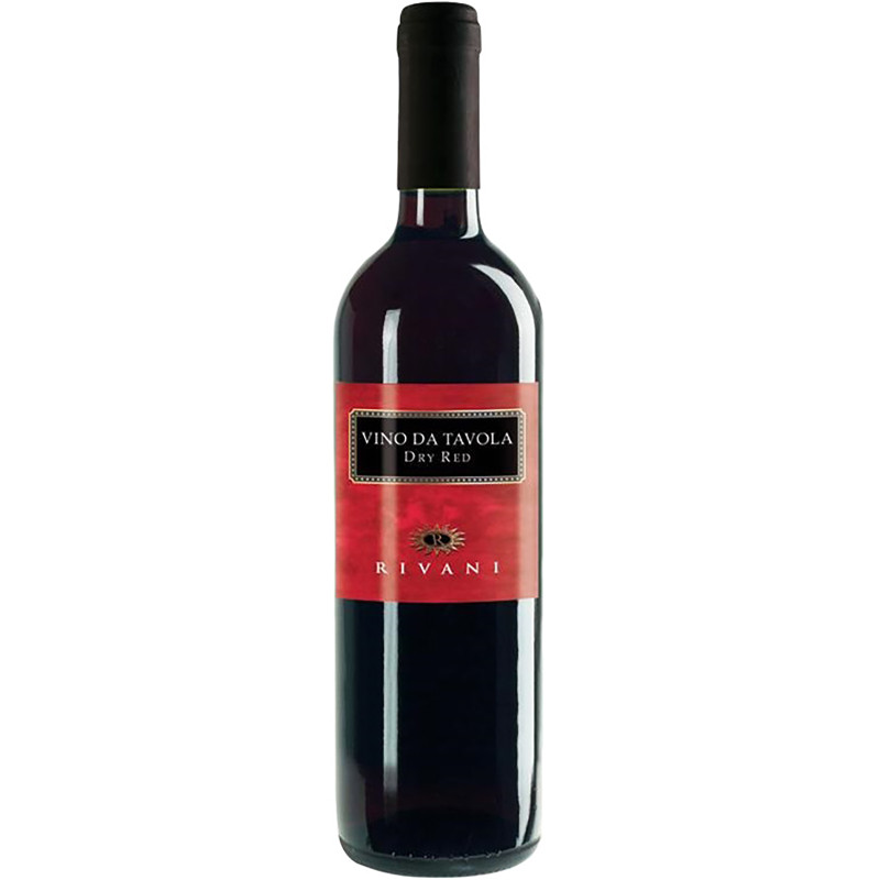 Вино Rivani VDT красное сухое, 750мл