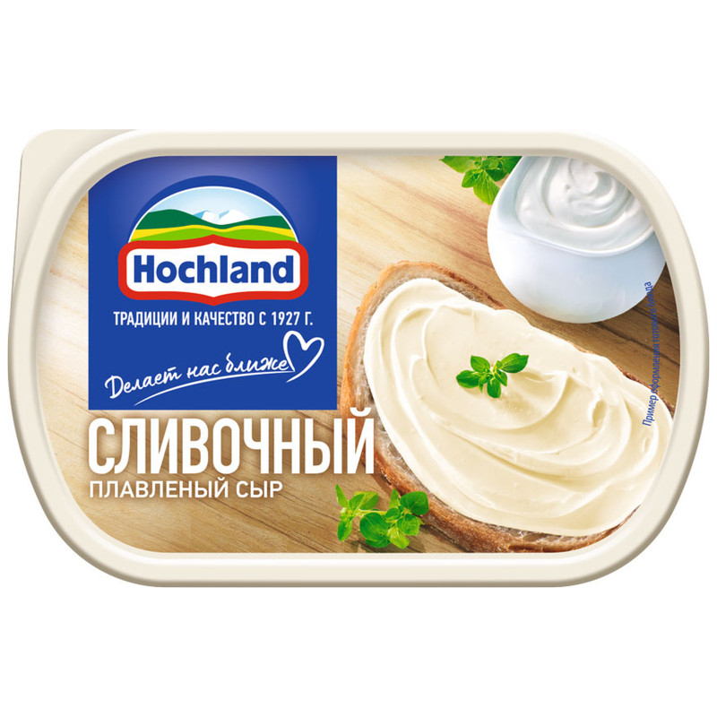 Сыр плавленый Hochland сливочный 55%, 200г — фото 2