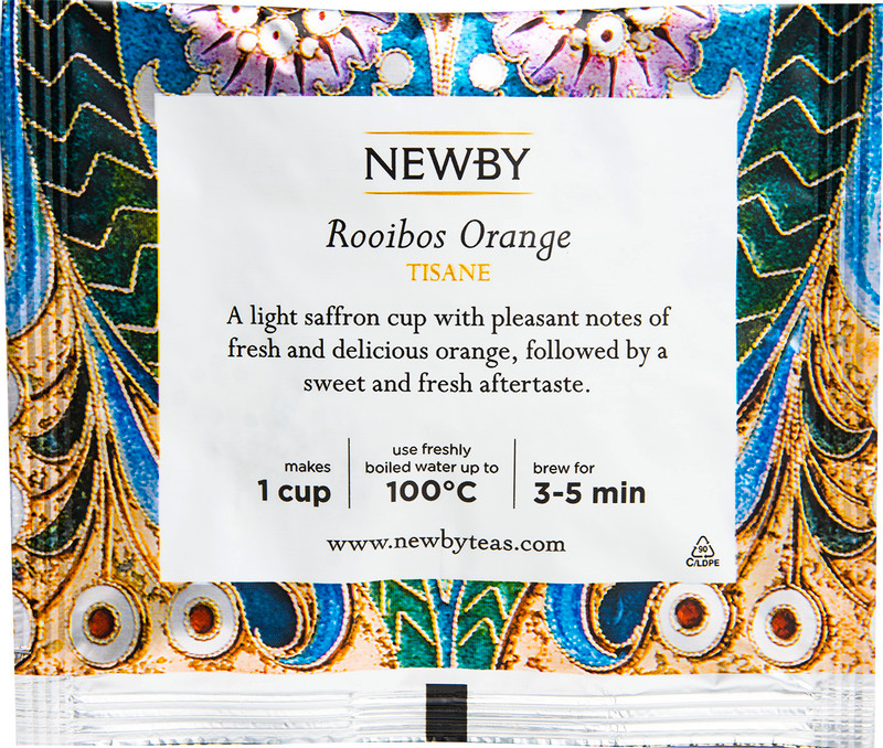 Напиток чайный Newby Ройбуш апельсин в пирамидках, 15х2.5г — фото 1