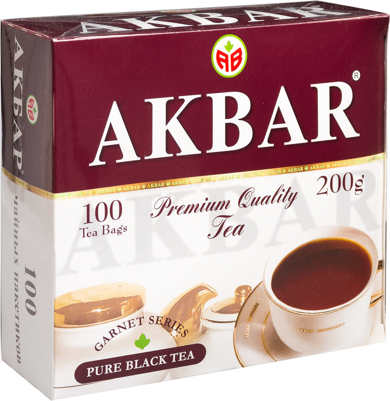 Чай Akbar Гранатовая серия чёрный в пакетиках, 100х2г — фото 2