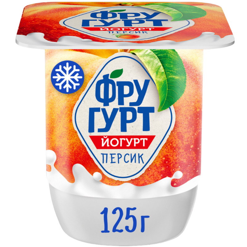 Йогурт Фругурт с персиком 2%, 125г