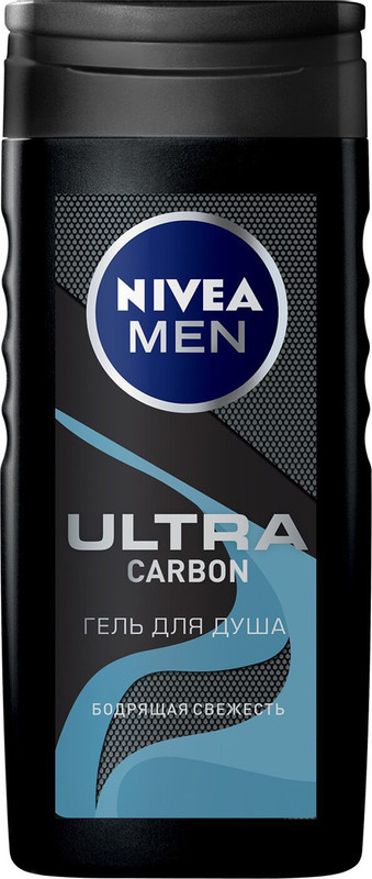 Гель Nivea Men для душа Ultra Carbon, 250мл