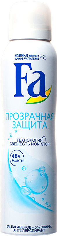 Антиперспирант-дезодорант Fa Прозрачная защита спрей, 150мл