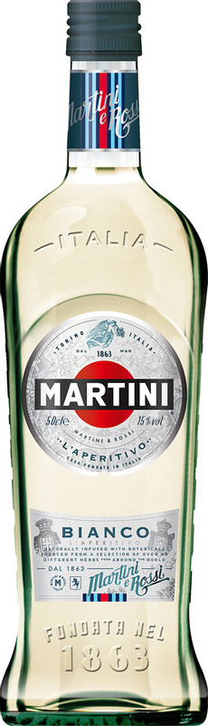 Вермут Martini Бьянко белый сладкий 15%, 500мл — фото 1
